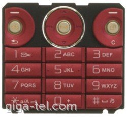 Sony Ericsson W660i keypad red