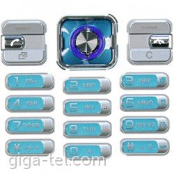 Sony Ericsson C702 keypad cyan