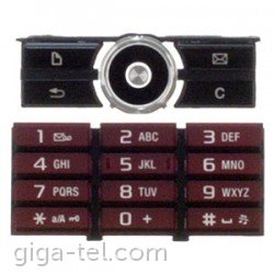 Sony Ericsson G900 keypad red