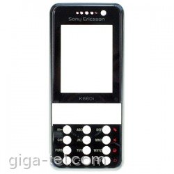 Sony Ericsson K660i front cover black/wine