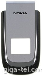 Nokia 2660 front cover silver