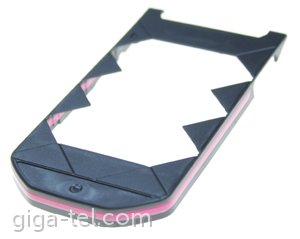 Nokia 7070 lower cover hinge black/pink