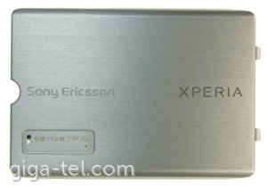 Sony Ericsson Xperia X1 battery cover silver