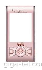 Sony Ericsson W595 front cover peachy pink