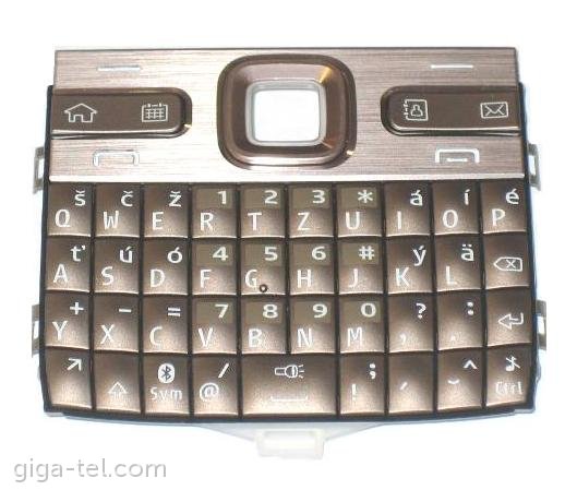 Nokia E72 keypad topaz brown slovakia