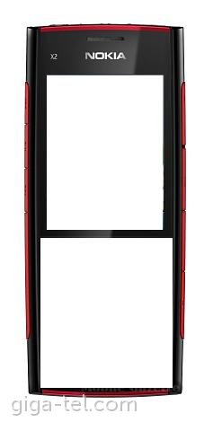 Nokia X2-00 front cover red