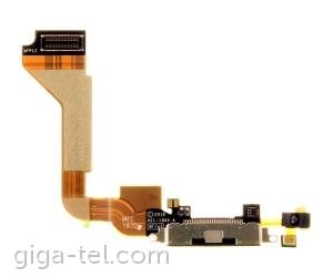 OEM System Connector+Flex Cable black for iphone 4