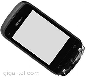 Nokia C2-02,C2-03,C2-06 front cover + touch black