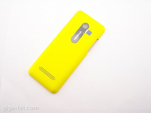 Nokia 206 battery cover yellow - dual SIM