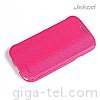 Jekod Samsung Galaxy Premier(i9260) diamond leather case pink