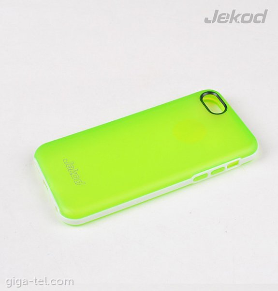 Jekod for iphone 5c TPU+FRAME green