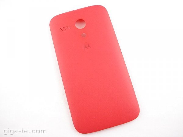 Motorola G battery cover red