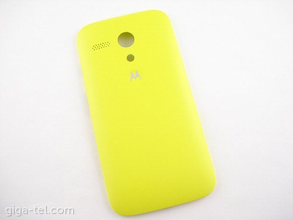 Motorola G battery cover yellow