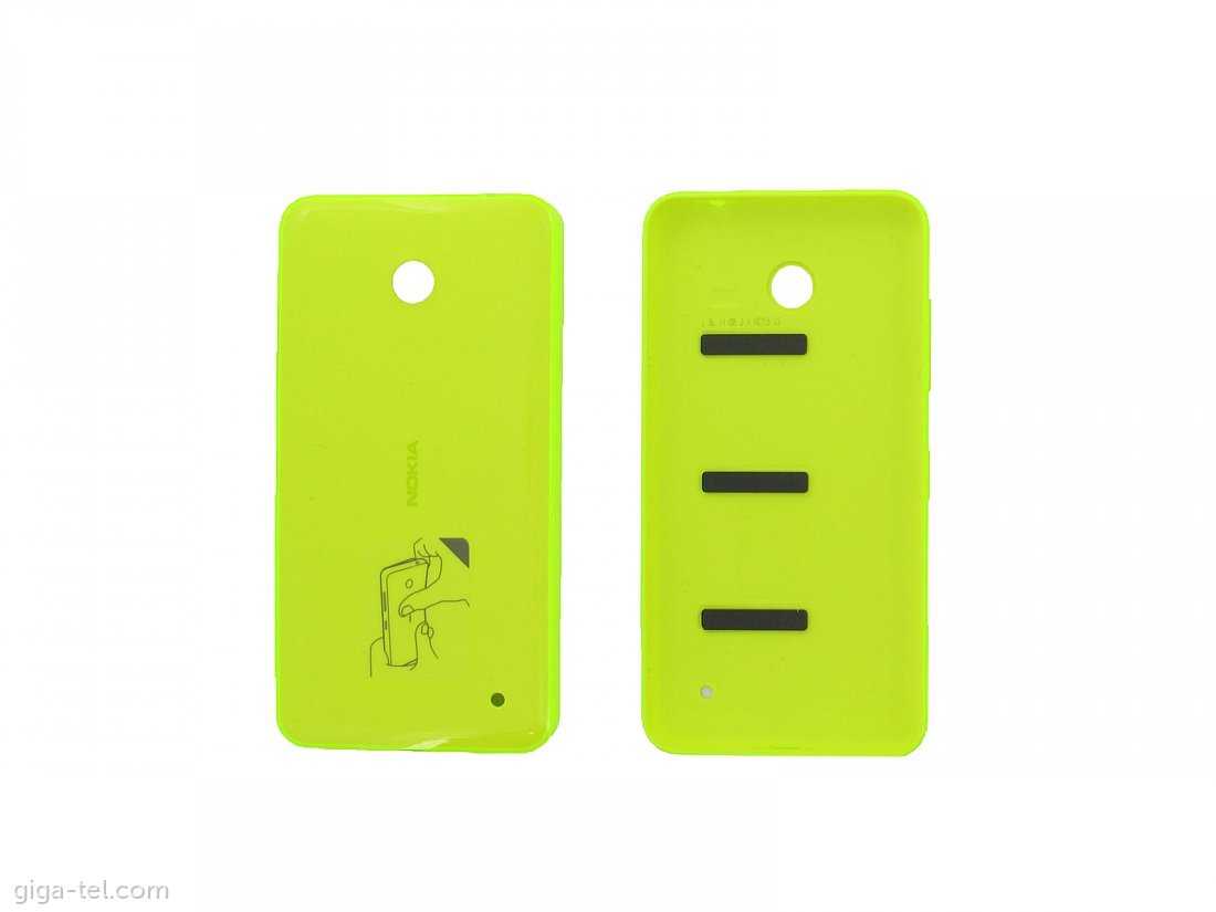 Nokia 630 battery cover yellow glossy