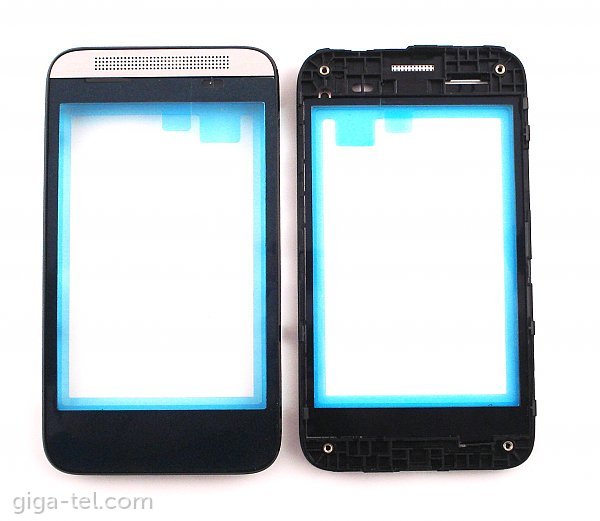HTC Desire 200 front cover silver