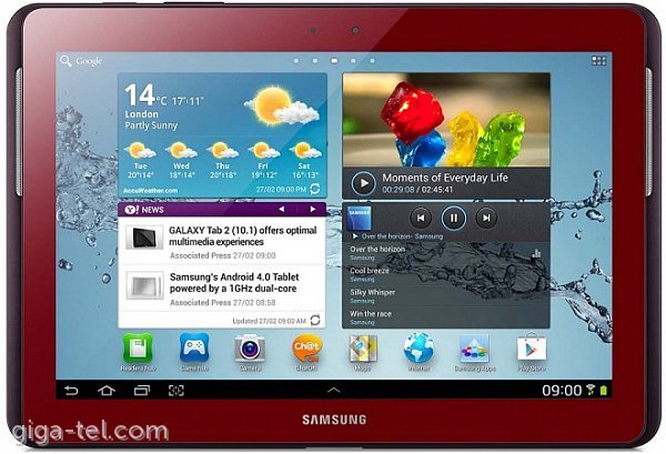 Samsung N8000,P5100 touch red