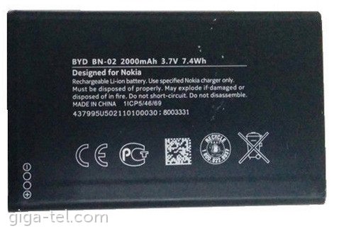 Nokia BN-02 battery OEM