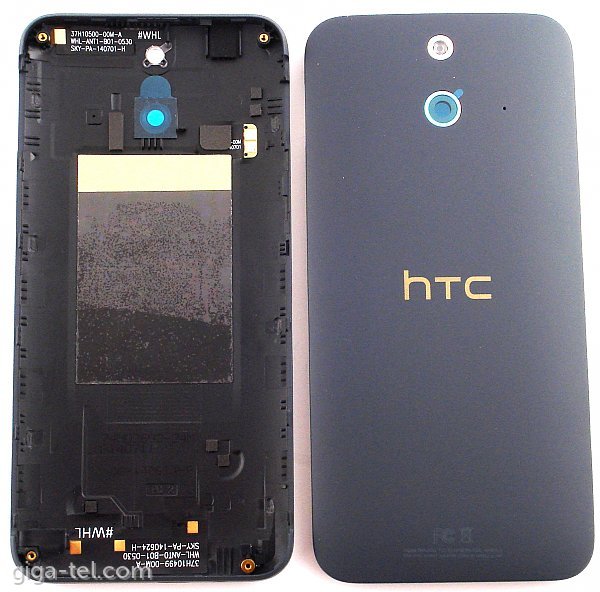 HTC One E8 battery cover black