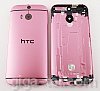 HTC One M8 battery cover pink with volume key