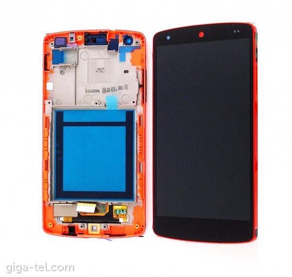 LG Nexus 5 front cover+LCD+touch red