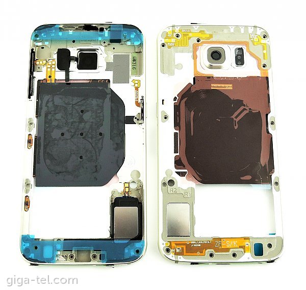 Samsung G920F middle cover gold
