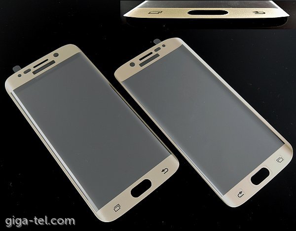 Samsung G928F tempered glass CURVED gold