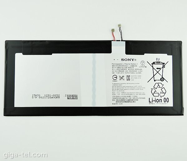 Sony SGP771 / Tablet Z4 battery