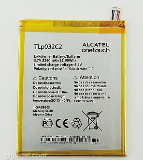 Alcatel One Touch Tab 7 battery