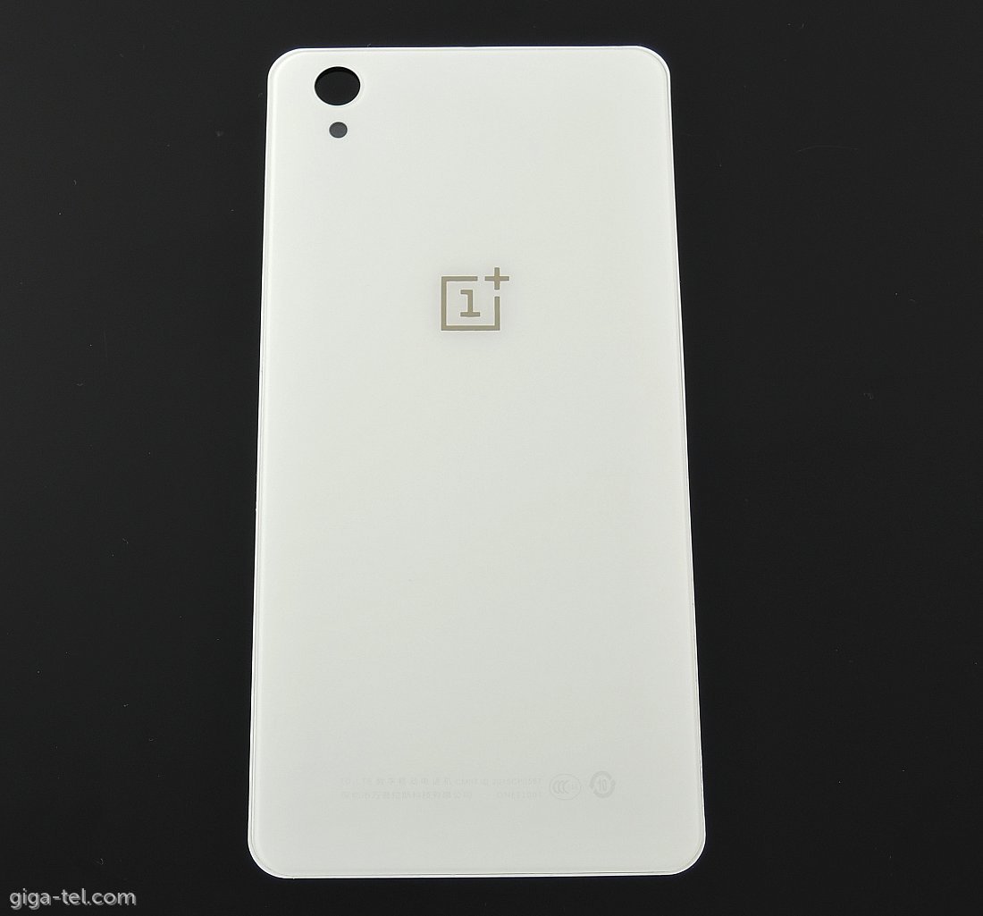 Oneplus X back glass cover white
