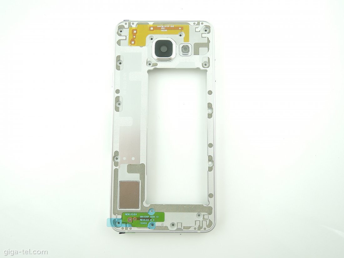 Samsung A310F middle cover white