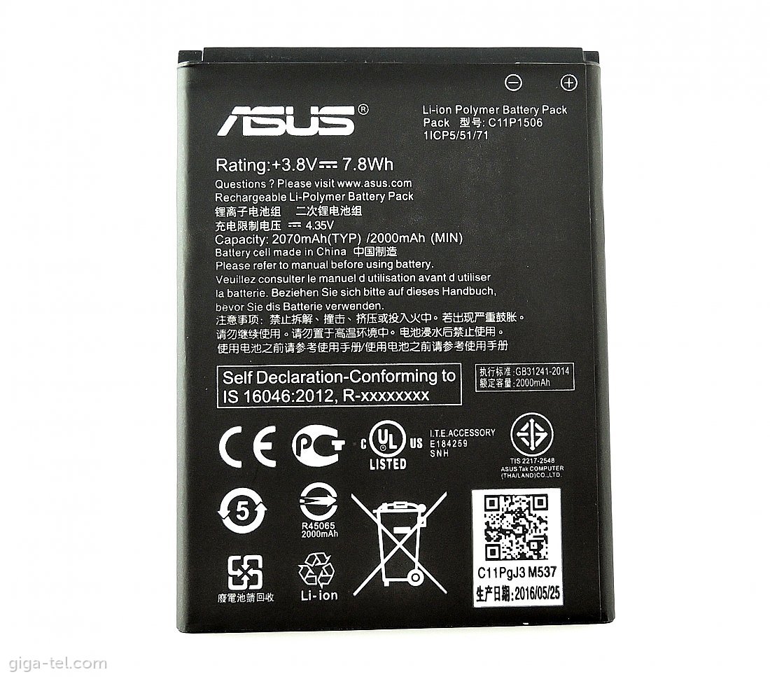 Asus Zenfone Go, Live  battery 