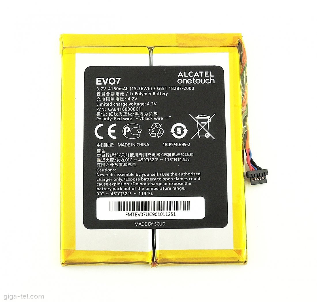 Alcatel Evo7 battery 