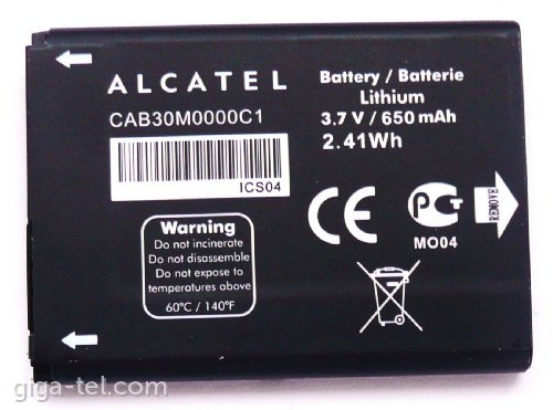 Vodafone 345,Alcatel 204 battery 
