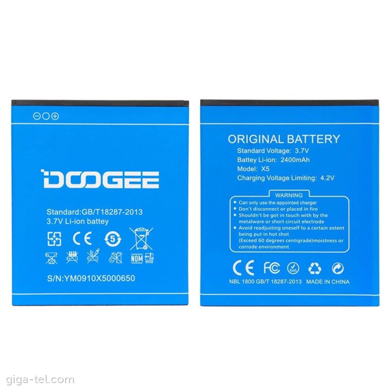 Doogee X5 battery