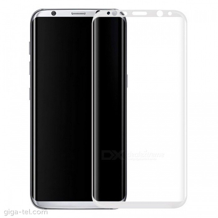 Samsung S8+ tempered glass 3D white