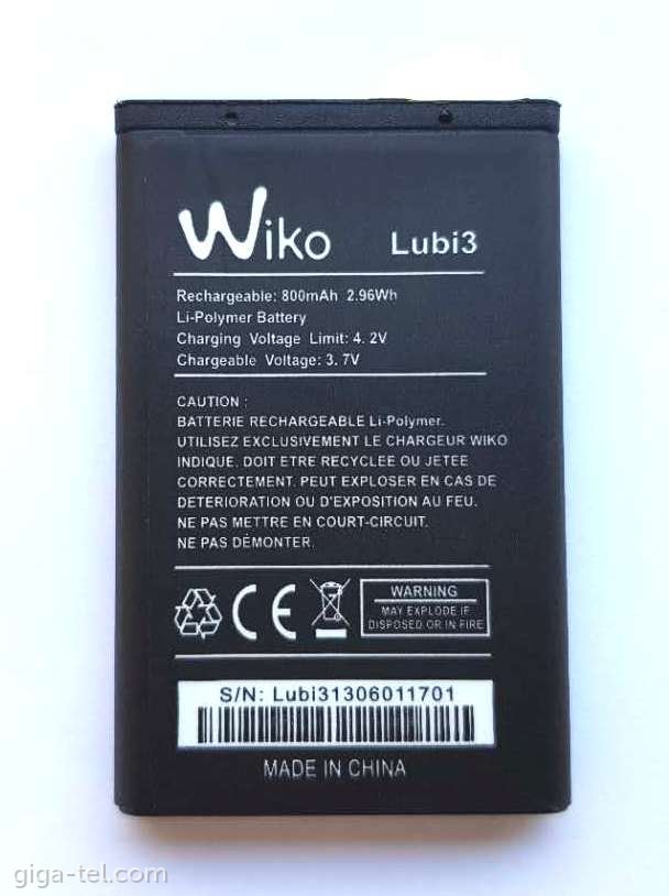 Wiko Lubi 3 battery