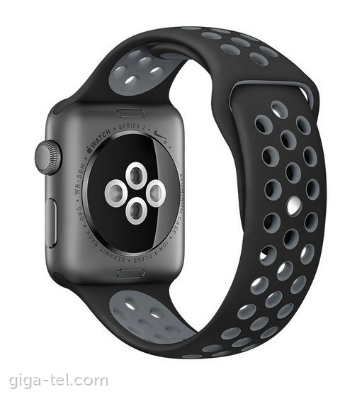 Apple Watch 38/40mm SPORT silicon strap black/gray
