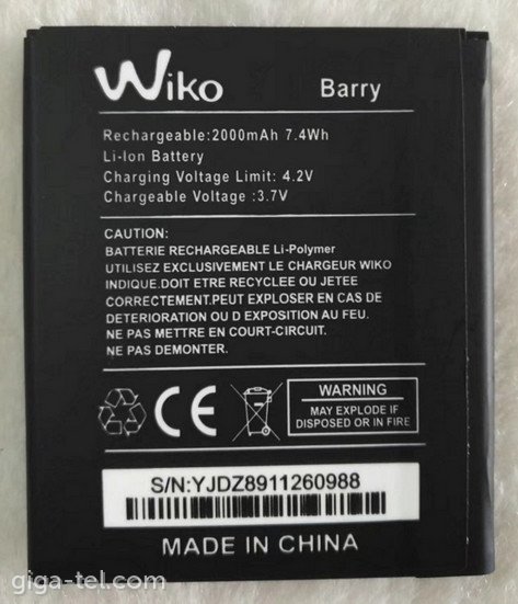 Wiko Barry battery OEM