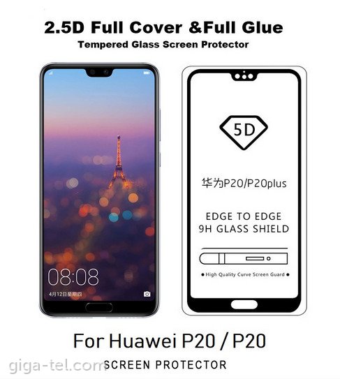 Huawei P20 - 5D tempered glass
