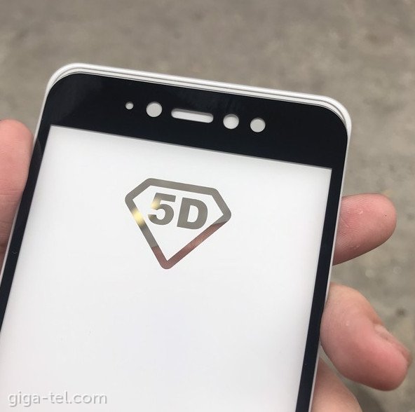 Xiaomi Note 5A - 5D tempered glass black