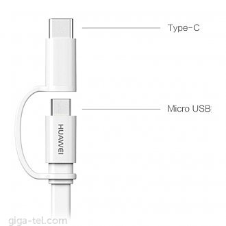 USB TYPE C + MICRO USB / 2A - 1.5m  