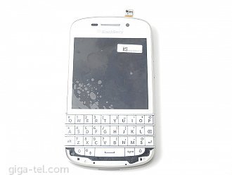Blackberry Q10 full LCD with keypad white