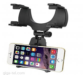 (Rearview clamp adjustable thickness: 1.5 - 4.5 cm) -  Suit for: 3.5-6 inch,5-9cm phones 
