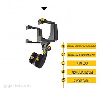 Car mount rearview UD-23