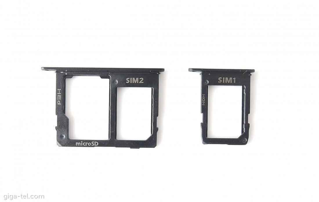 Samsung A600F,A605F,J600F SIM trays SET black