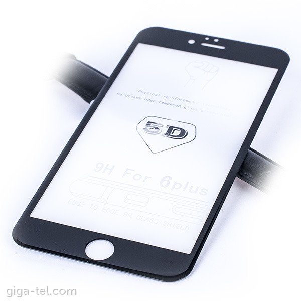 Iphone 6 Plus,6S Plus - 5D tempered glass black