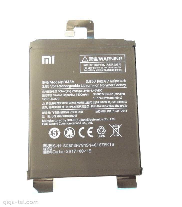 Xiaomi BM3A battery