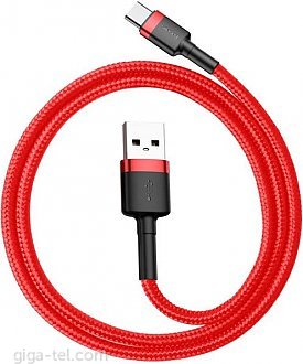 Baseus cafule data cable Type-C / 2m red