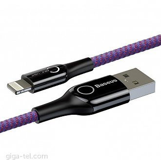 Baseus C-Shaped light inteligent data cable Type-C purple