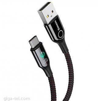 Baseus C-Shaped light inteligent data cable Type-C black